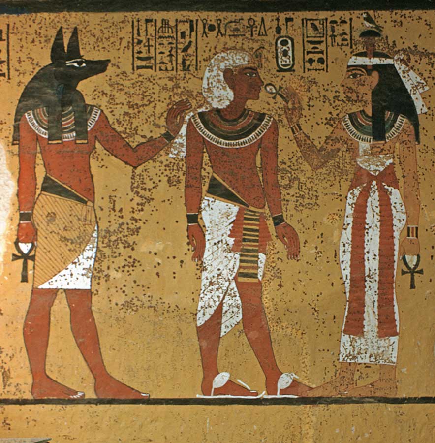 South Wall of Tutankhmun's tomb. Ancient Egypt. osirisnet.net